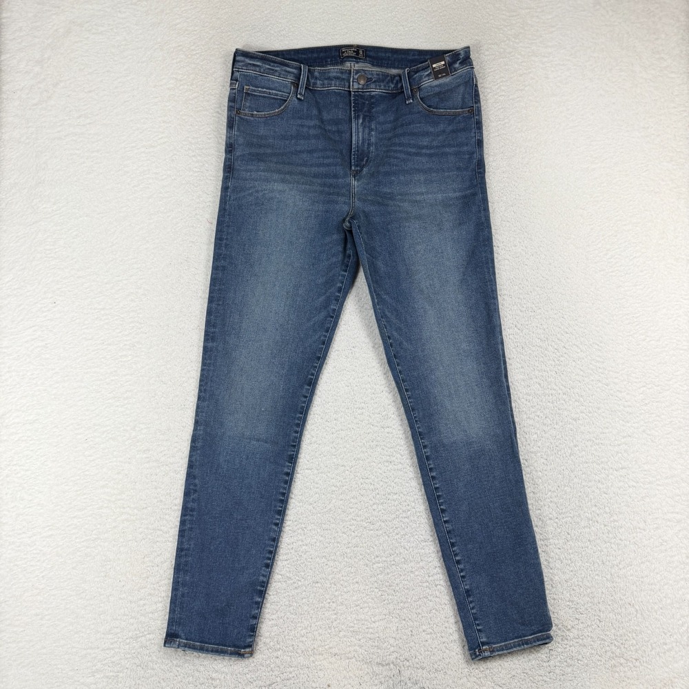 Abercrombie & Fitch Womens Simone High Rise Super Skinny Jeans 32/14 (32x28)